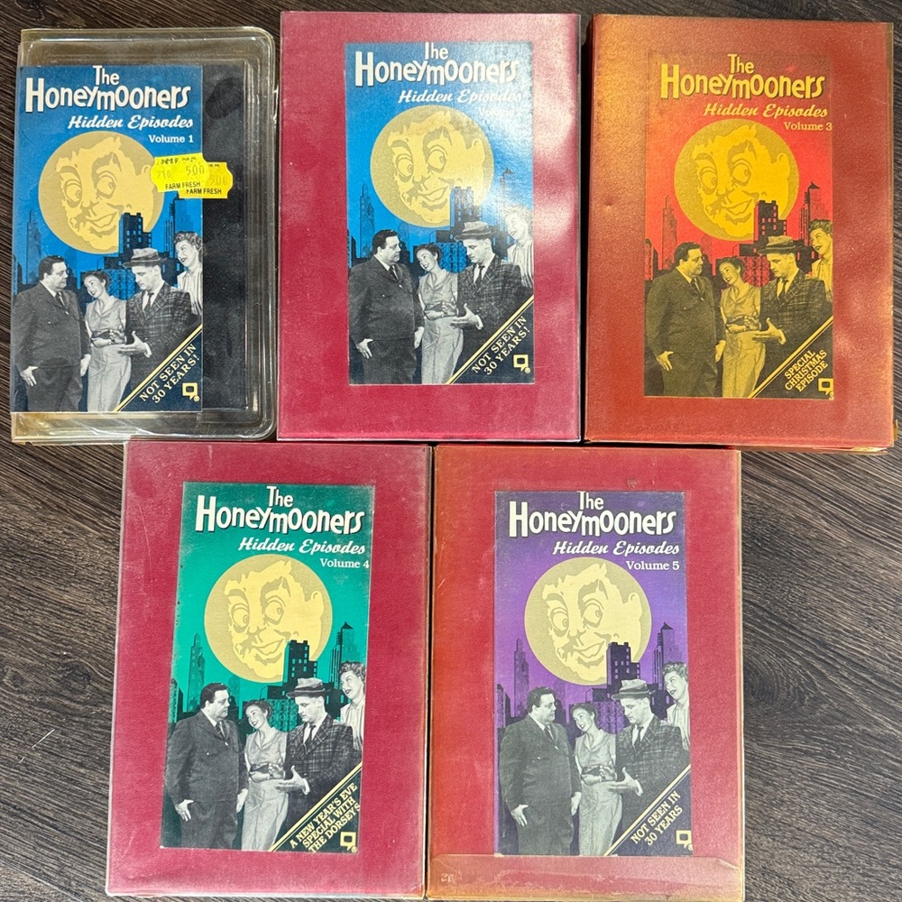 Volume 1-5 The Honeymooners Hidden Episodes